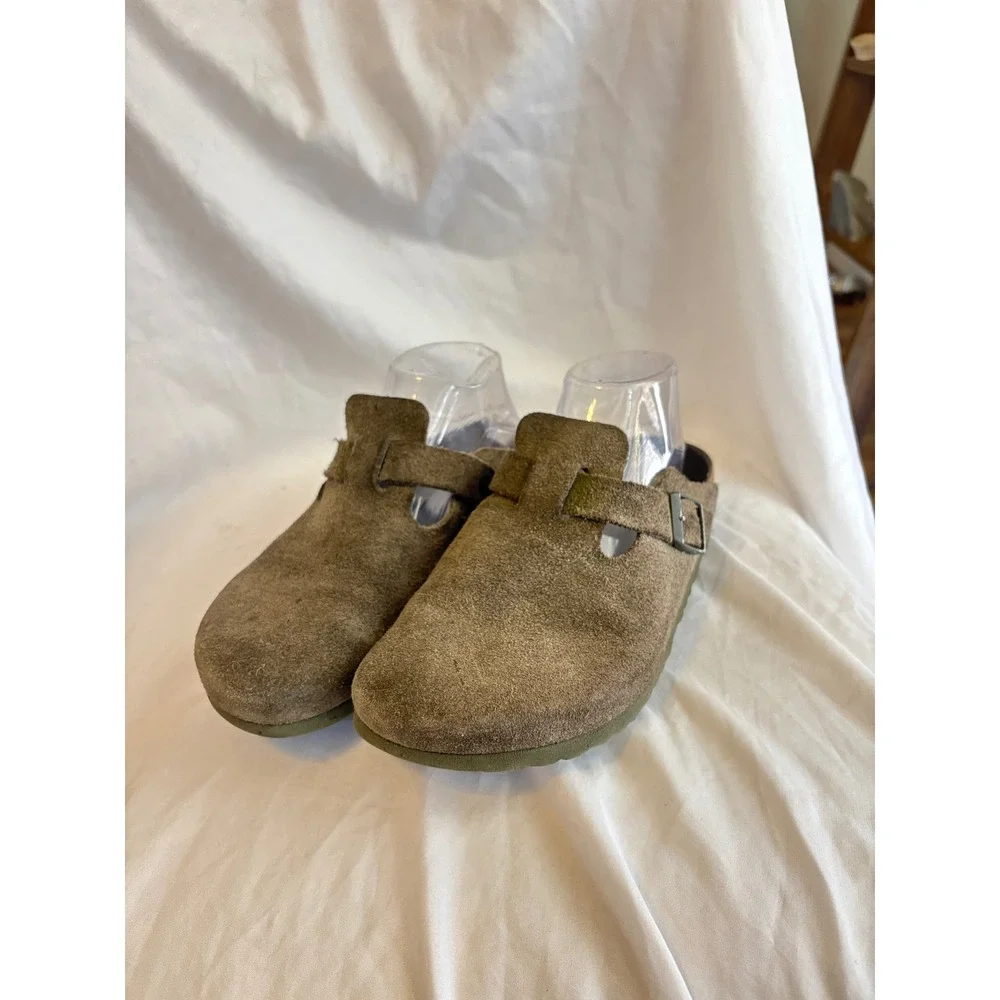 Birkenstock | Shoes | Birkenstock Boston Clogs Olive Green  display picture 1
